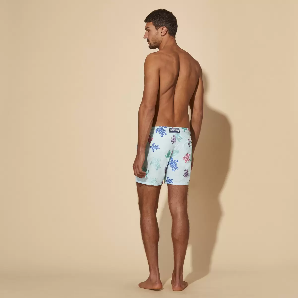 Men Swim Shorts Embroidered Tortue Multicolore - Limited Edition Thalassa / Azul Vilebrequin Económico El Bordado Hombre - 1