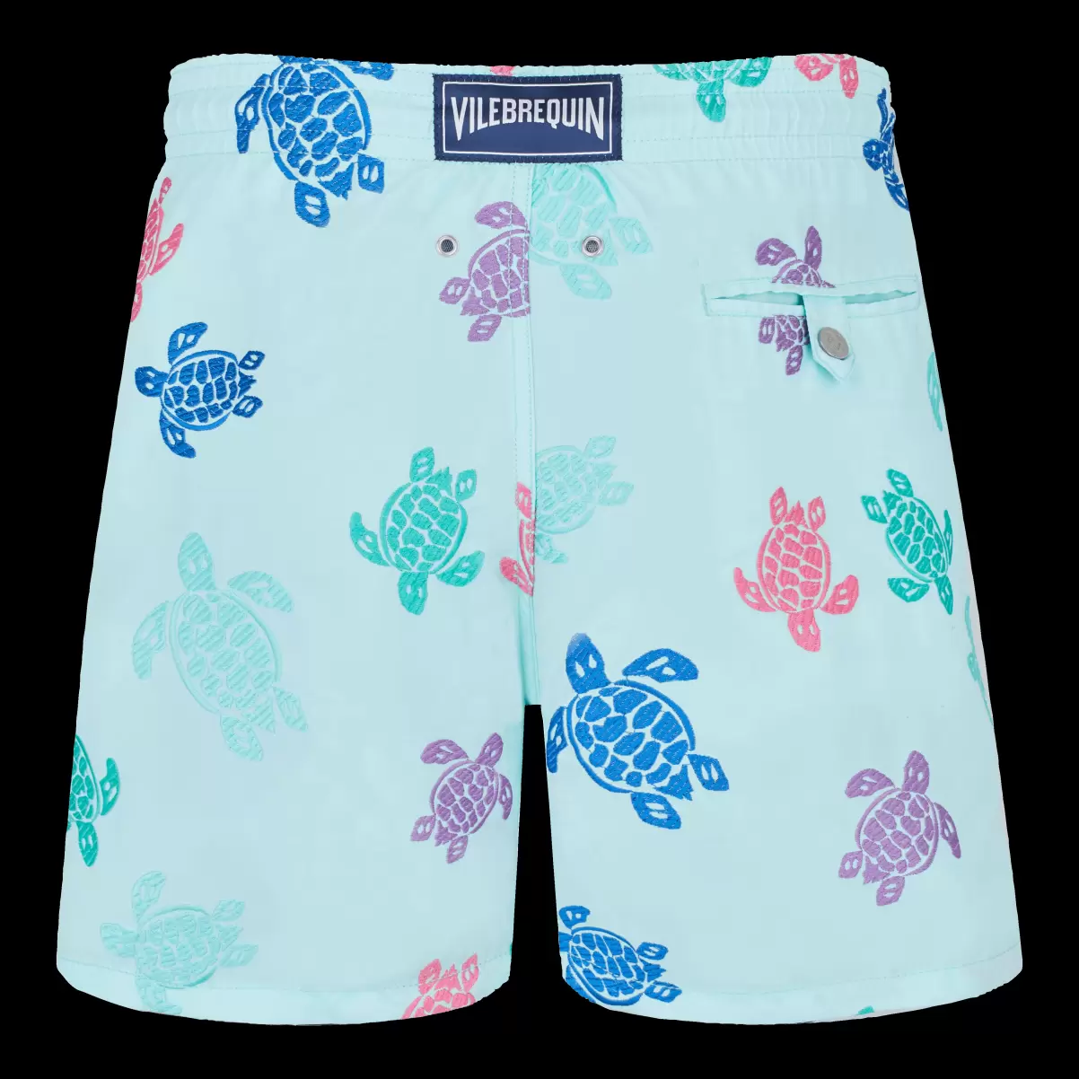 Men Swim Shorts Embroidered Tortue Multicolore - Limited Edition Thalassa / Azul Vilebrequin Económico El Bordado Hombre - 4