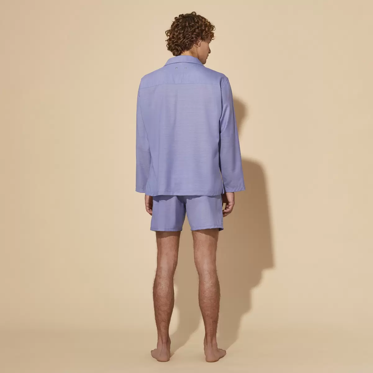 Vilebrequin Moderno Hombre Men Wool Vareuse Solid Divine / Azul Camisas - 1