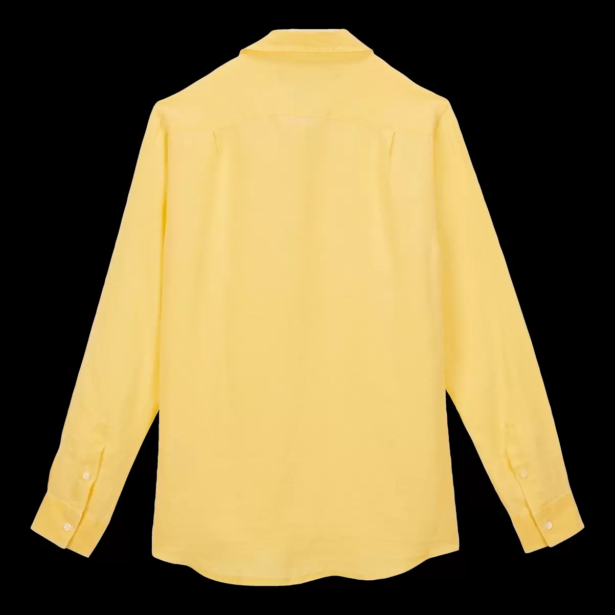 Salida Genet / Amarillo Camisas Vilebrequin Camisa De Lino Lisa Para Hombre Hombre - 4
