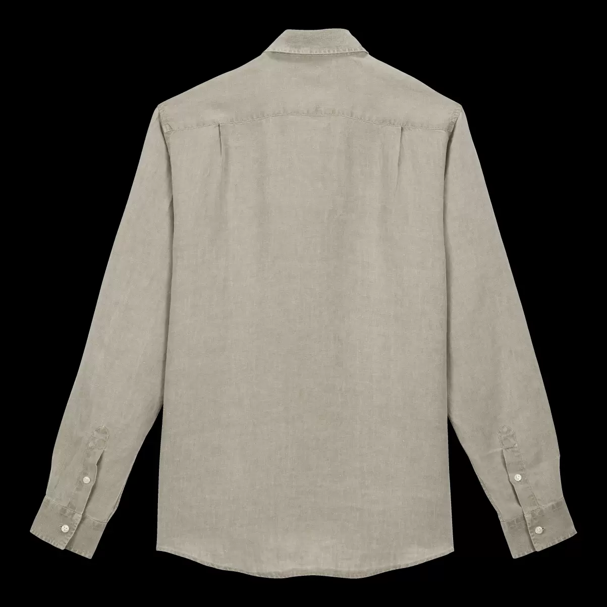 Vilebrequin Camisas Camisa De Lino Lisa Para Hombre Eucalyptus / Verde Salida Hombre - 4