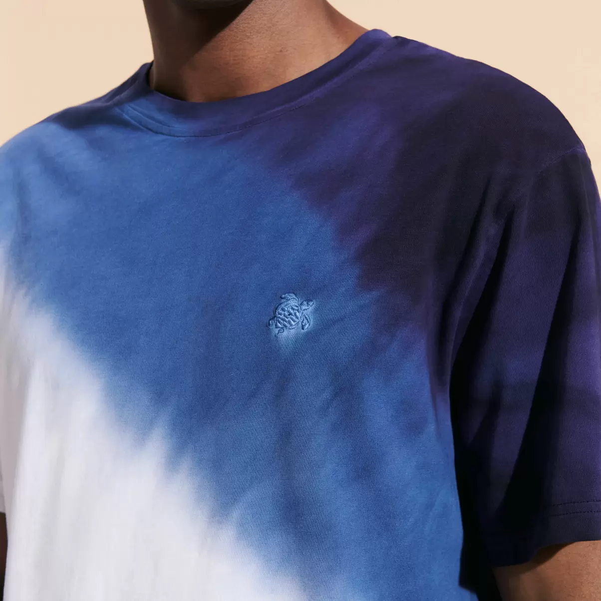 Earthenware / Azul Camiseta De Algodón Orgánico Con Estampado Tie &Amp; Dye Para Hombre Hombre Camisetas Vilebrequin Precio De Coste - 2