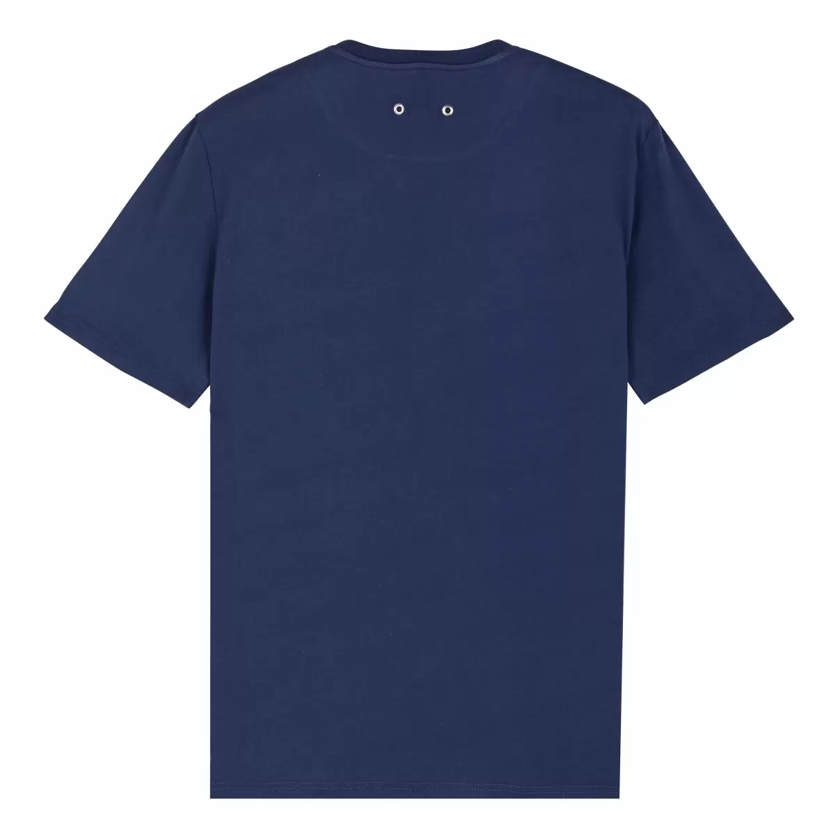 Hombre Camisetas Camiseta De Algodón Orgánico De Color Liso Para Hombre Azul Marino / Azul Moderno Vilebrequin - 4