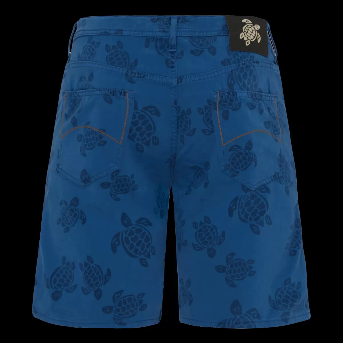 Vilebrequin Shorts Hombre Batik Azul / Azul Promoción Bermudas Vaqueras De 5 Bolsillos Con Estampado Ronde Des Tortues Para Hombre - 4