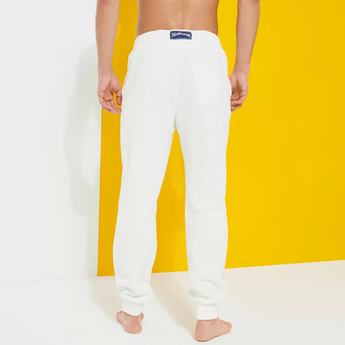 Vilebrequin Off White / Blanco Pantalones Promoción Hombre Pantalón De Chándal En Algodón De Color Liso Para Hombre - 1