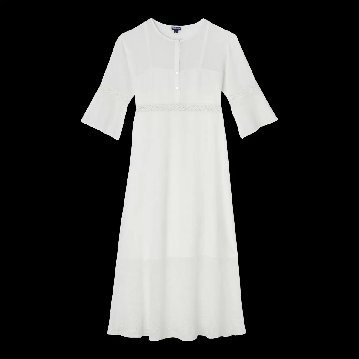 Women Silk Maxi Dress Paisley Vestidos Mujer Blanco Tiza / Beige Precio De Oferta Especial Vilebrequin - 3