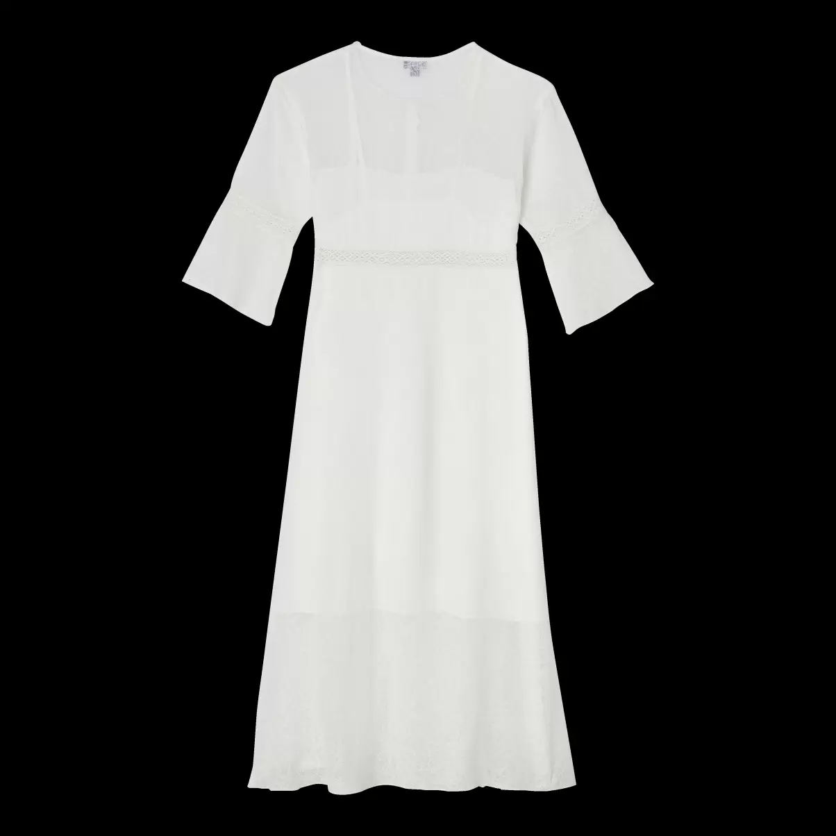 Women Silk Maxi Dress Paisley Vestidos Mujer Blanco Tiza / Beige Precio De Oferta Especial Vilebrequin - 4