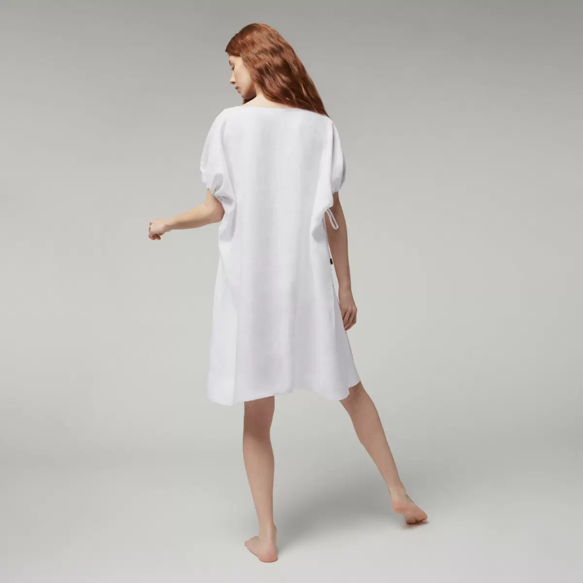 Mujer Túnicas Blanco / Blanco Asegurar Vestido De Lino Blanco De Corte Cuadrado Para Mujer - Vilebrequin X Angelo Tarlazzi - 1