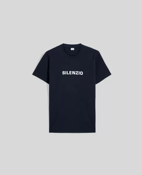 Hombre Camisetas Y Polos Camiseta Silenzio Aspesi Azul Marino