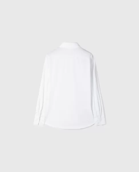 Camisa Clásica De Algodón Niño T-Shirts Y Camisas Aspesi Blanco