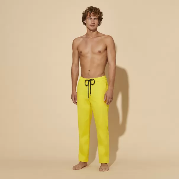 Vilebrequin Sol / Amarillo Normativas Hombre Joggers De Modal Y Algodón Para Hombre Pantalones