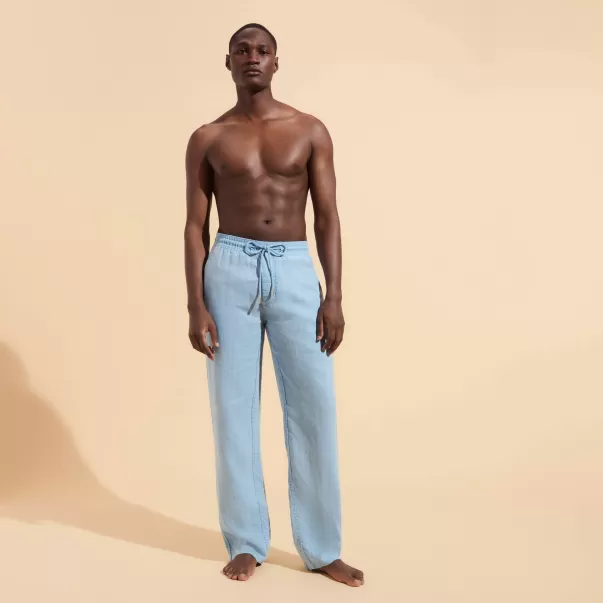Pantalón De Color Liso Para Hombre Hombre Source / Azul Pantalones Vilebrequin Estándar