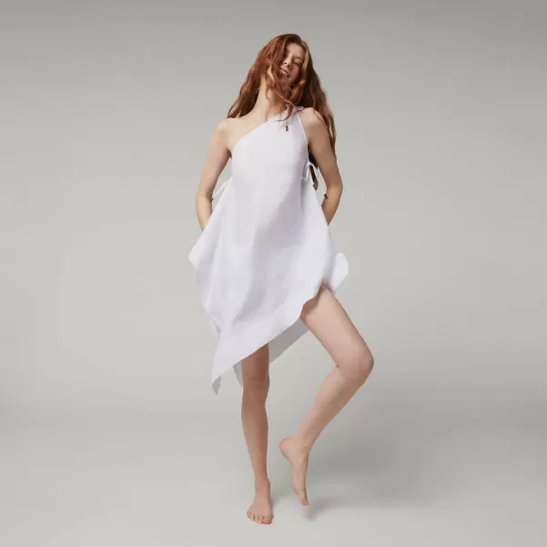 Blanco / Blanco Túnicas Descuento Vestido De Lino Blanco Tipo Pañuelo Para Mujer - Vilebrequin X Angelo Tarlazzi Mujer