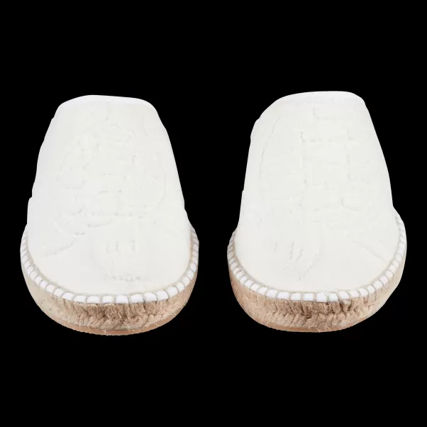 Barato Zapatos Mujer Vilebrequin Blanco / Blanco Alpargatas De Felpa Para Mujer - Vbq X Pare Gabia